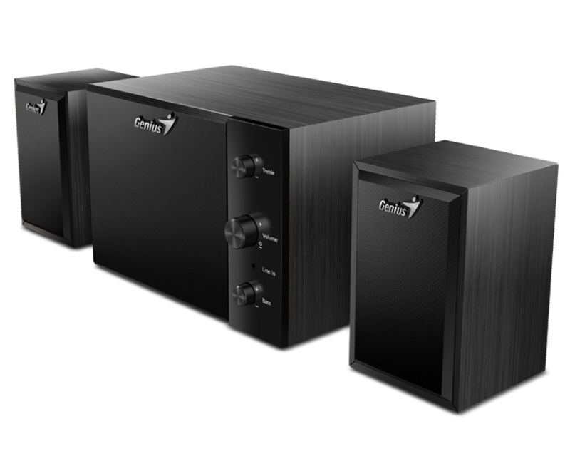 Genius zvučnici za računar 2.1 drveni subwoofer 8W crni