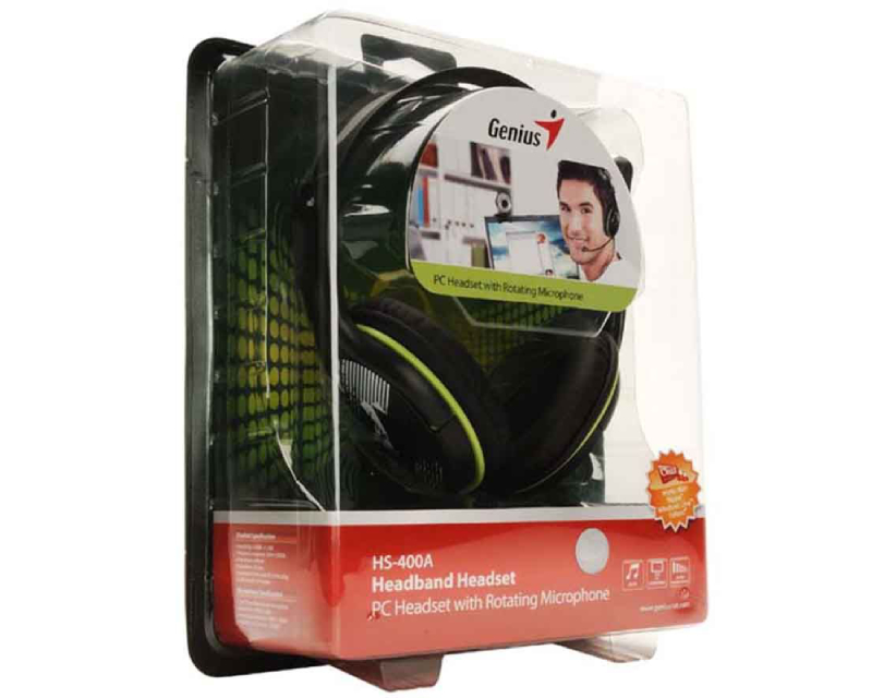 Genius žične slušalice sa mikrofonom preko ušiju 40mm