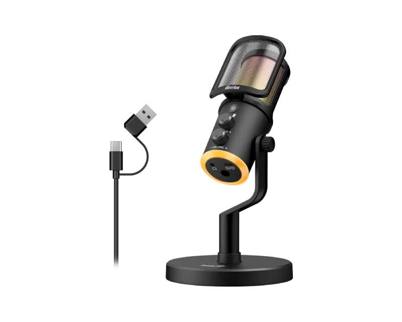 Genius mikrofon za računar USB i 3.5mm sa RGB osvetljenjem