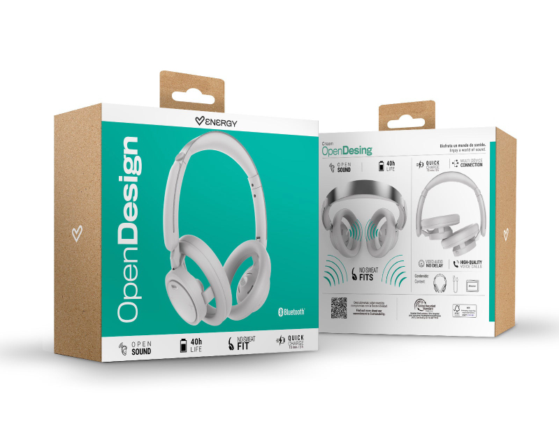 Energy Sistem bežične slušalice preko ušiju Bluetooth i WiFi bele