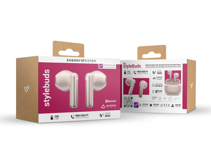 Energy Sistem StyleBuds bežične bubice, roze