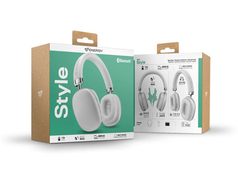 Energy Sistem Style Bluetooth slušalice, srebrne