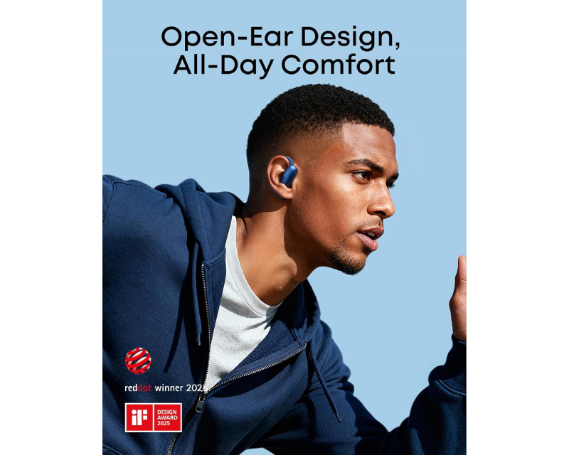 Anker Soundcore AeroFit 2 open ear bežične slušalice, plave