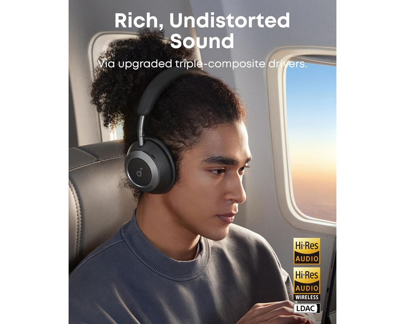 Anker Soundcore Space One Pro bežične slušalice sa ANC, crne