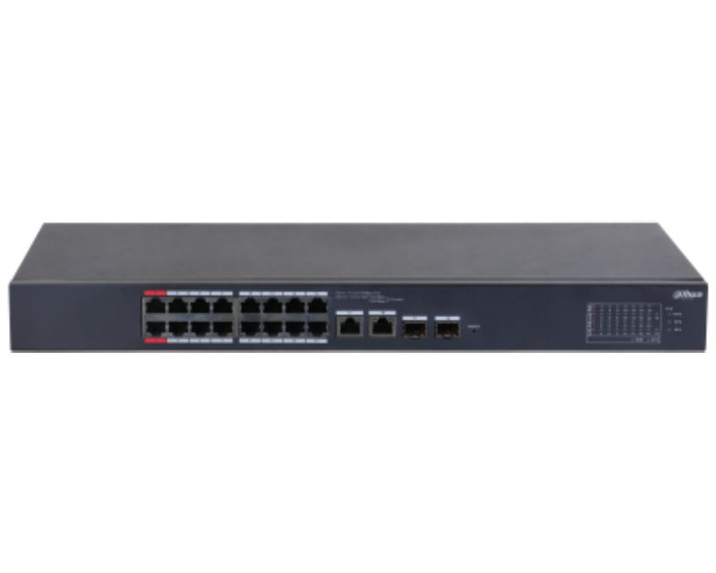 Dahua CS4218-16ET-190 PoE svič 16 PoE portova 190W 2 SFP rek