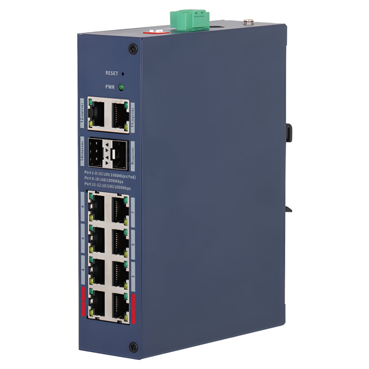Dahua CHS4212-8GT očvrsnuti cloud gigabitni PoE switch 12 portova sa SFP i DIP 110W - Oprema za video nadzor