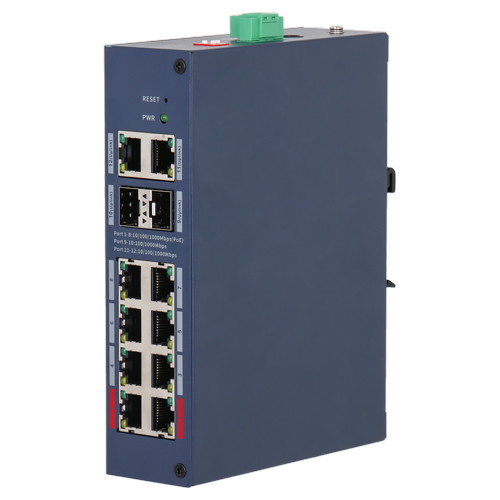 Dahua CHS4212-8GT očvrsnuti cloud gigabitni PoE switch 12 portova sa SFP i DIP 110W - Oprema za video nadzor