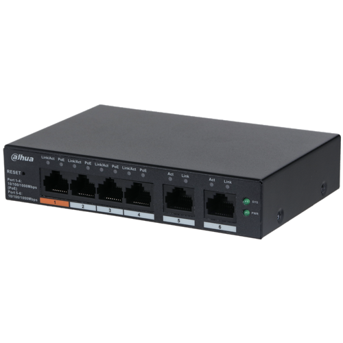 Dahua CS4006-4GT cloud upravljivi gigabitni PoE switch 4 porta - Oprema za video nadzor