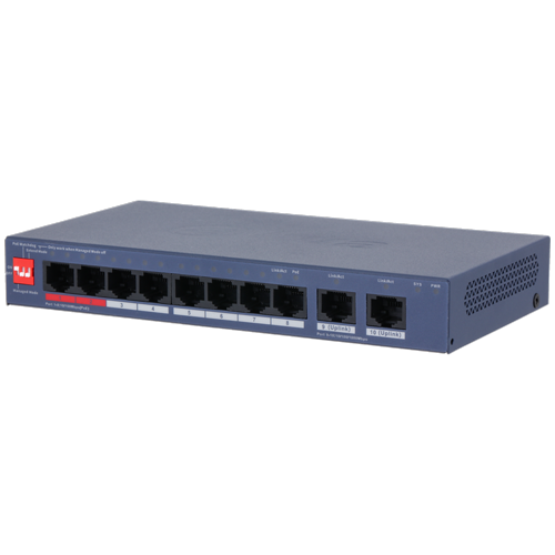 Dahua CS4010-8ET2GT cloud PoE switch 8 portova sa gigabitnim uplinkom i DIP 110W - Oprema za video nadzor