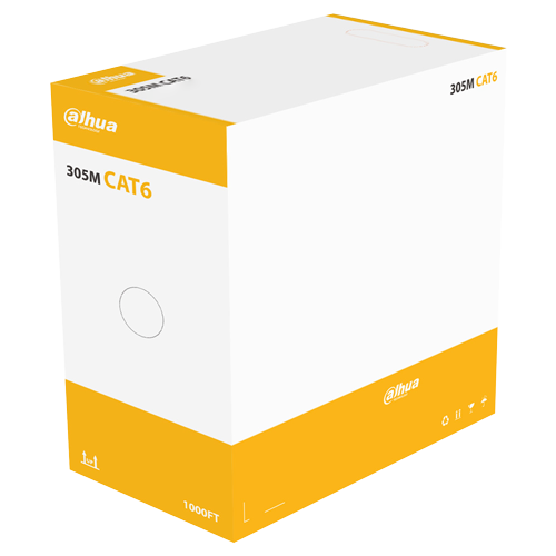 Dahua FTP CAT6 spoljni oklopljeni kabl kutija 305m crni - Kablovi za video nadzor