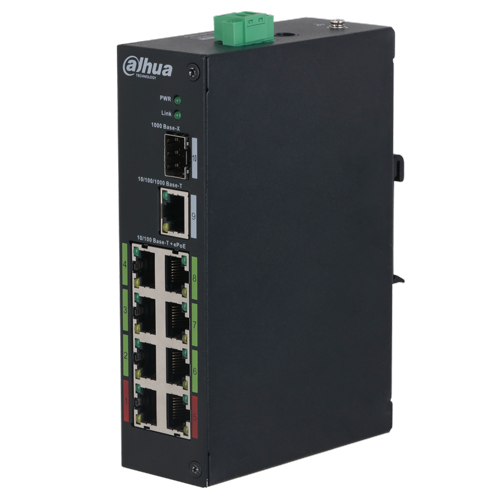 Dahua LR2110-8ET industrijski ePoE switch 8 portova domet 300m - Oprema za video nadzor