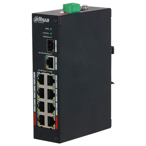 Dahua PFS3110-8ET industrijski PoE switch 8 portova 96W - Oprema za video nadzor