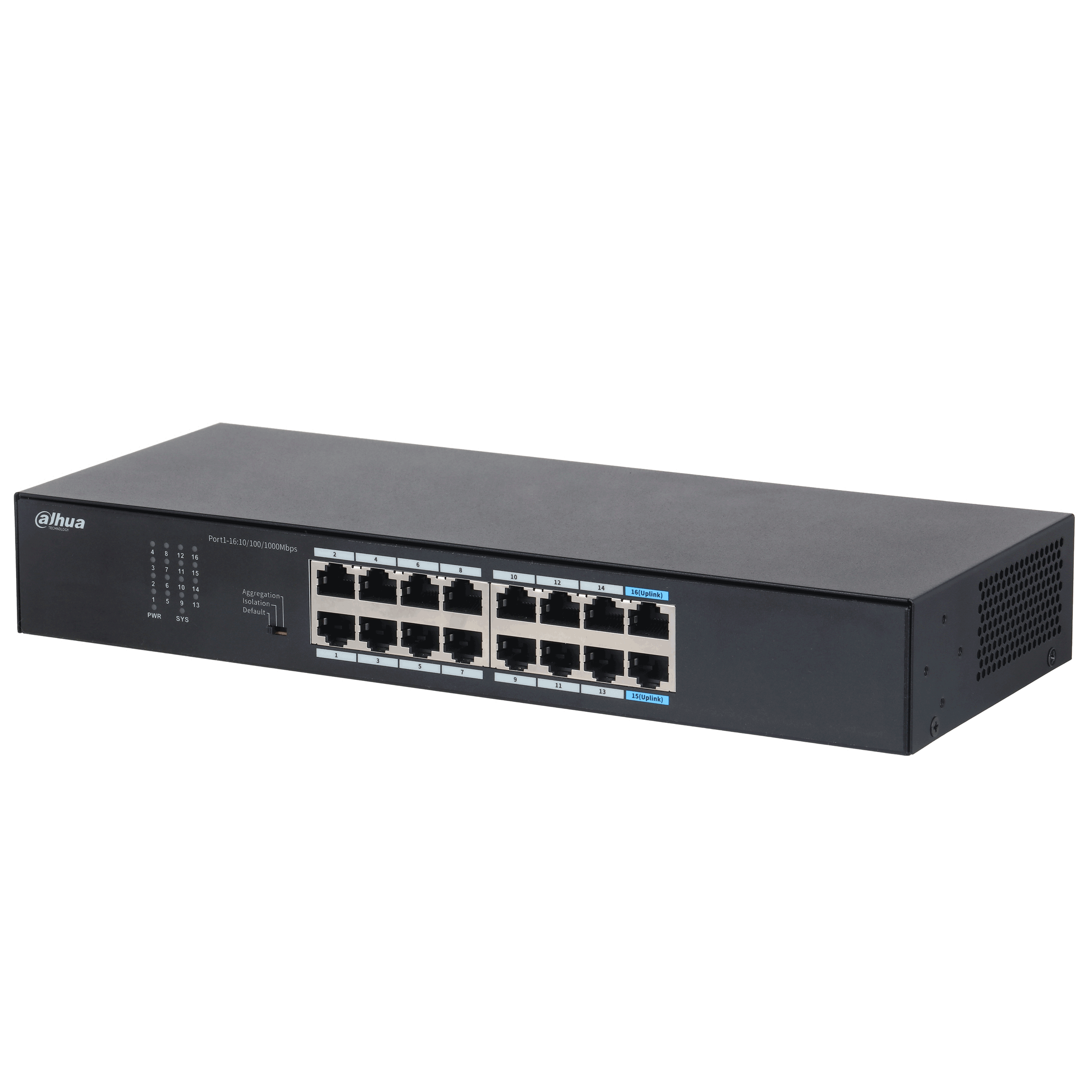 Dahua S3016-16GT gigabitni switch 16 portova Layer 2 - Oprema za video nadzor