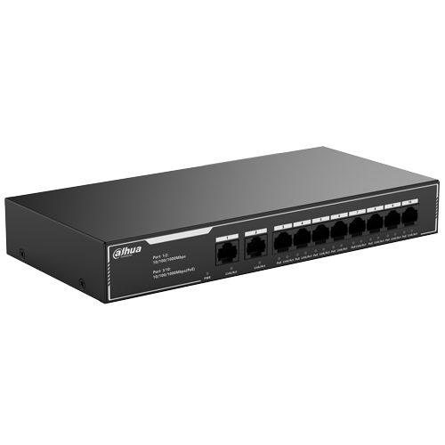 Dahua SG1010LP gigabitni PoE switch 8 portova sa 2 uplinka - Oprema za video nadzor