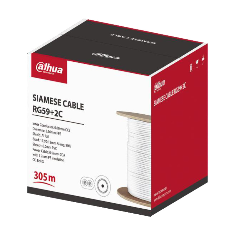 Koaksijalni + napojni 305m PFM941I-RG59N/2-305 - Kablovi za video nadzor