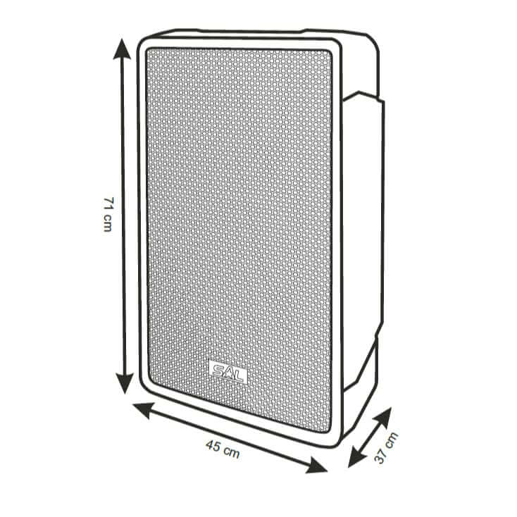 Aktivna zvučna kutija 250W Bluetooth – PAX42BT - Zvučnici