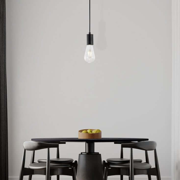 BRAYTRON Crna Visilica 1xE27 BV04-00060 | E27 Grlo - Lusteri i visilice