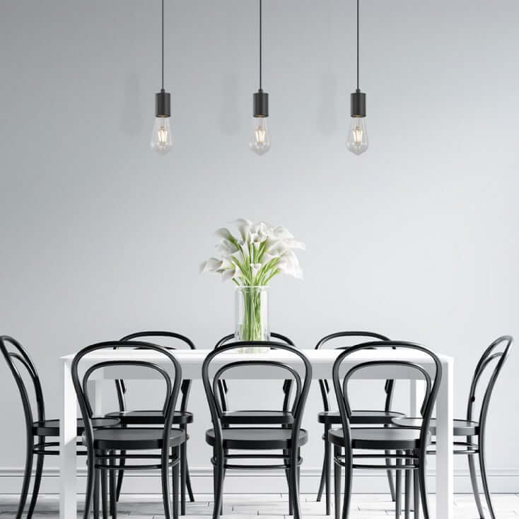 BRAYTRON Crna Visilica 3xE27 BV04-00062 | Lustacija - Lusteri i visilice