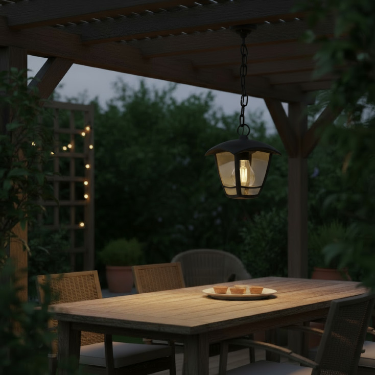 BRAYTRON crna spoljna svetiljka 1xE27 - Led spoljna rasveta