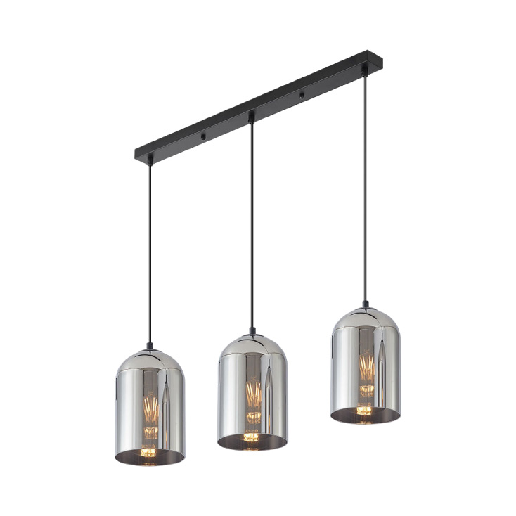 BRAYTRON dim siva visilica 3xE27 - Lusteri i visilice