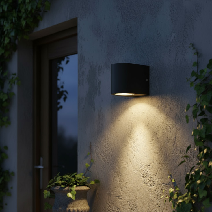 BRAYTRON siva zidna lampa 1xGU10 - Led spoljna rasveta