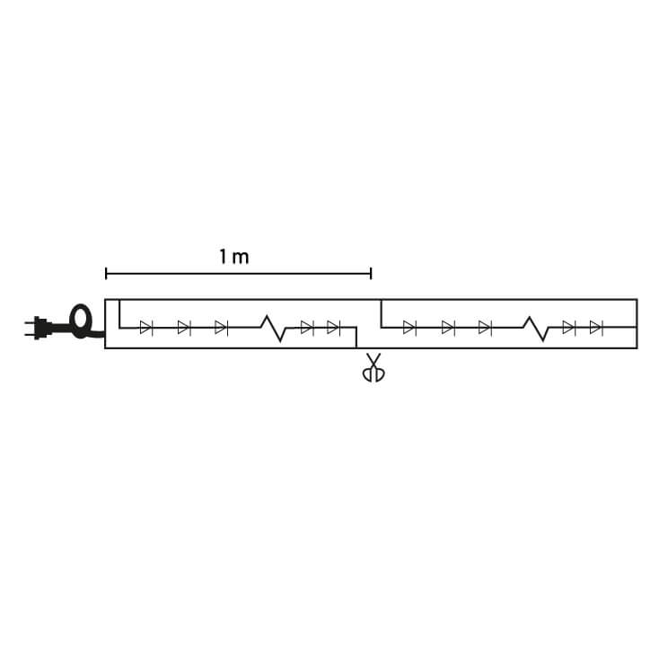 Crveno LED crevo SVC-2L36D/R | 36 dioda, 2m - Led trake