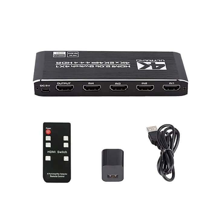 HDMI Svič 4x1 4K/60Hz KT-HSW-T241 | 4 ulaza, 1 ekran - Instalaciona oprema