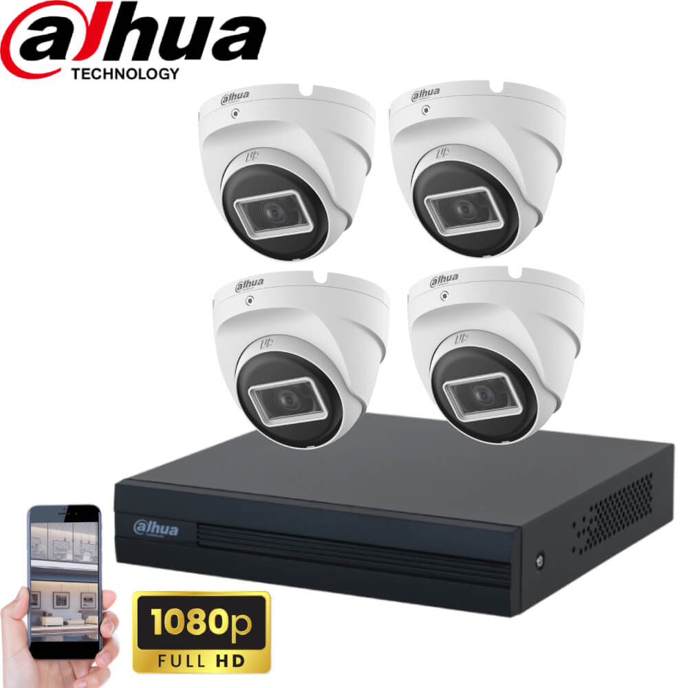 Komplet video nadzora sa 4 dome kamere 