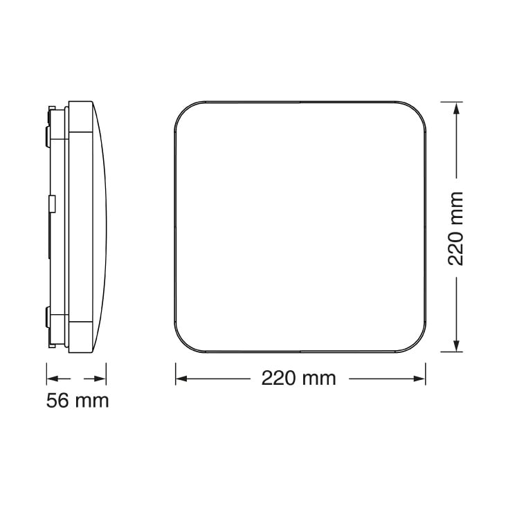 LED Plafonjera 12W 3000K IP20 – OSRAM 4099854648243E - Led plafonjere
