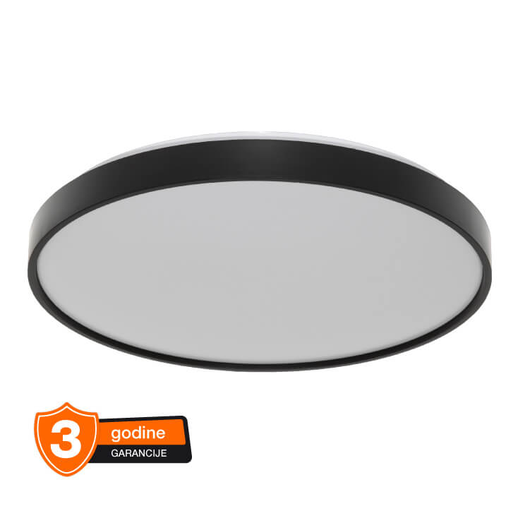 LED Plafonjera OSRAM LUXO 36W Crna - Hladno Svetlo, SKU: 4099854651533E - Led plafonjere