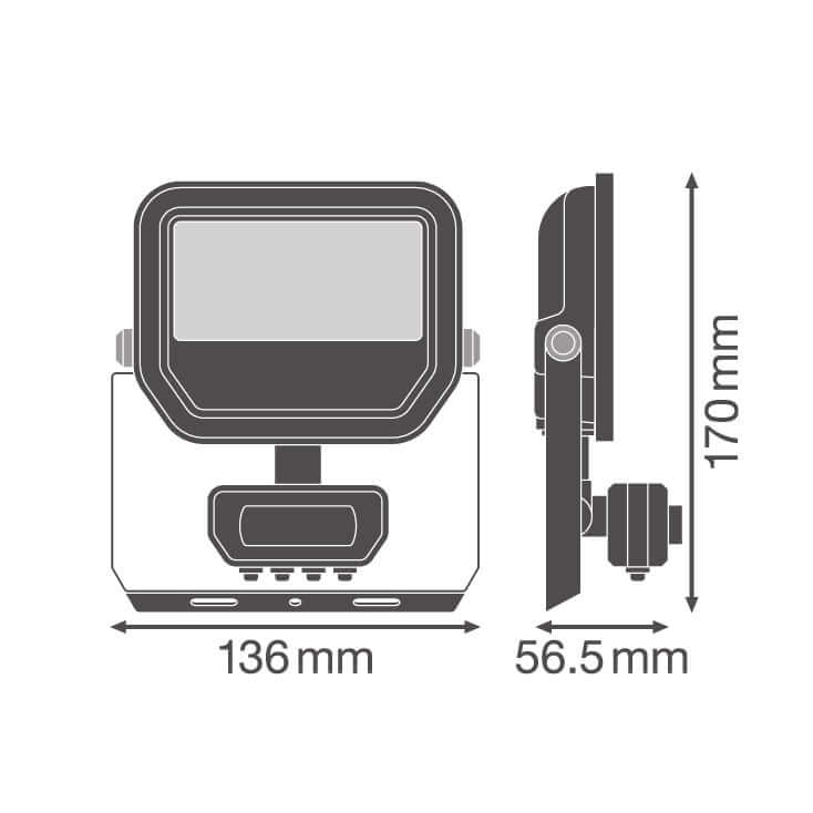 LED Reflektor 8W PIR Senzor LEDVANCE 4099854306785E - Reflektor sa senzorom
