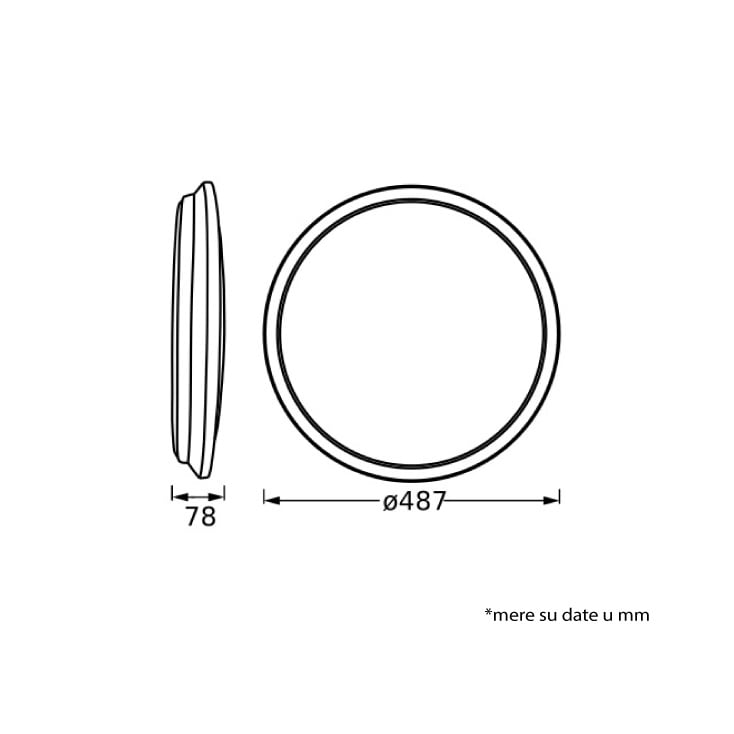 LEDVANCE LED Plafonjera 36W Toplo Bela 4058075829282E - Led plafonjere