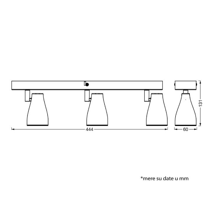 LEDVANCE Spot Lampa 3xGU10 | SKU 4058075826458E - Led spotovi