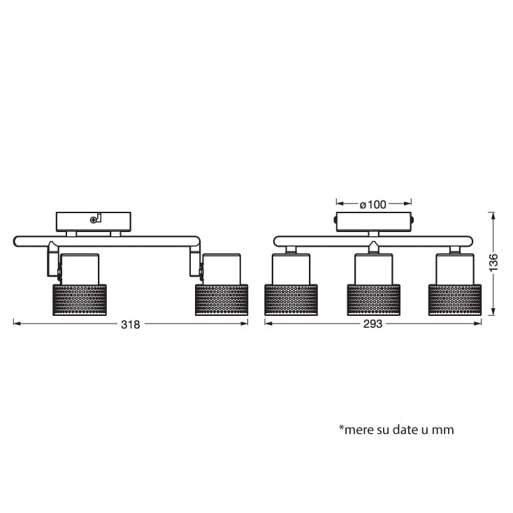 LEDVANCE Spot Lampa 3xGU10 – Precizno Osvetljenje 4058075828704E - Led spotovi