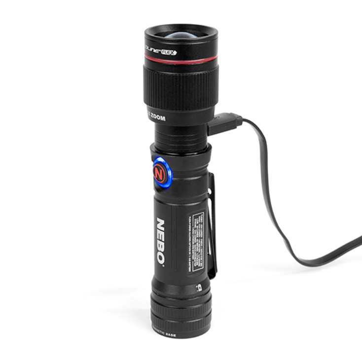NEBO Ručna Baterijska Lampa 450 lm, Domet 273 m, Aluminijum, Flex Power AA/Li-ion - Led lampe na baterije