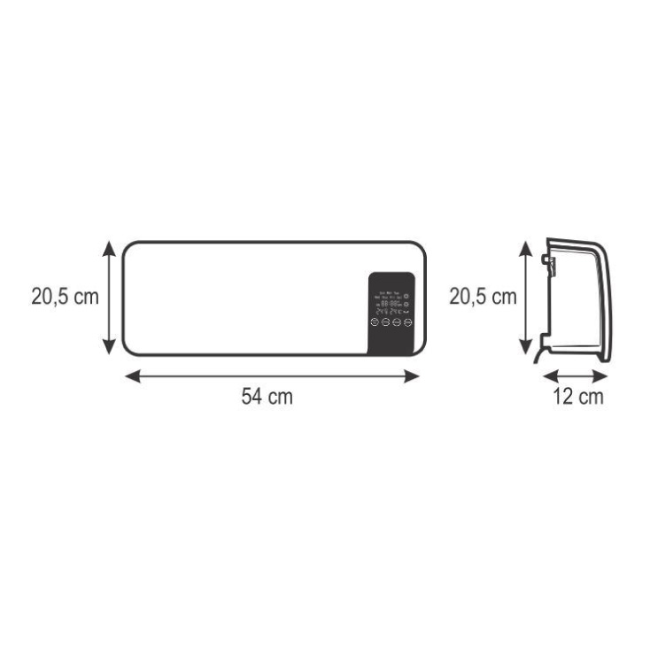 Nazidna PTC keramička grejalica 2000W - Grejalice