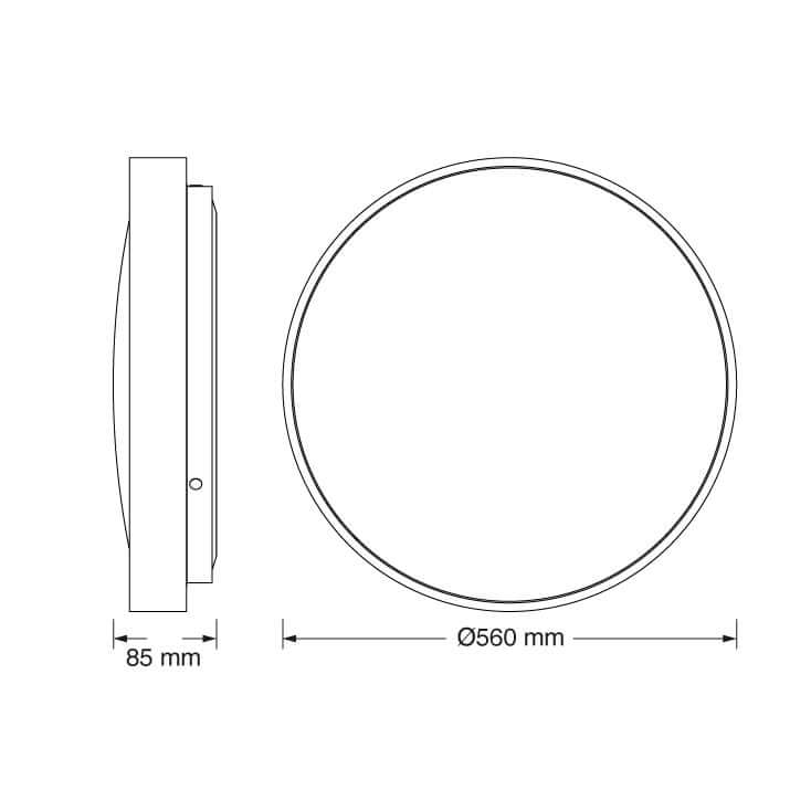 OSRAM LUXO LED Plafonjera 60W 4000K | SKU 4099854652486E - Led plafonjere