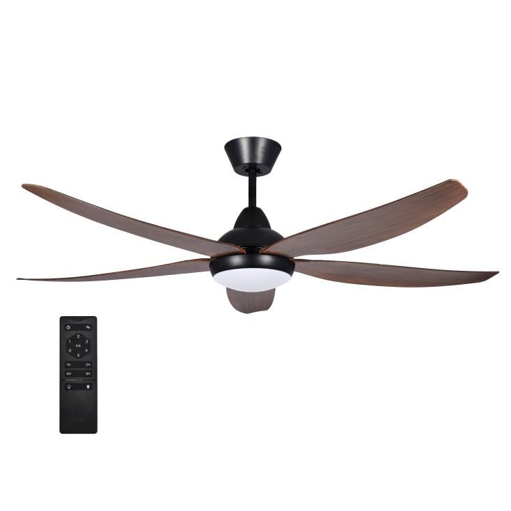 PROSTO Plafonski Ventilator 142cm sa LED Svetlom 50W Tamni CFB5605L-5/50 - Plafonski ventilatori