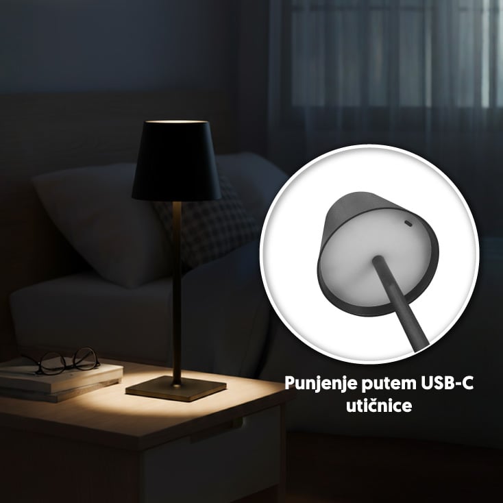 PROSTO stona punjiva LED lampa CCT - Dekorativna rasveta
