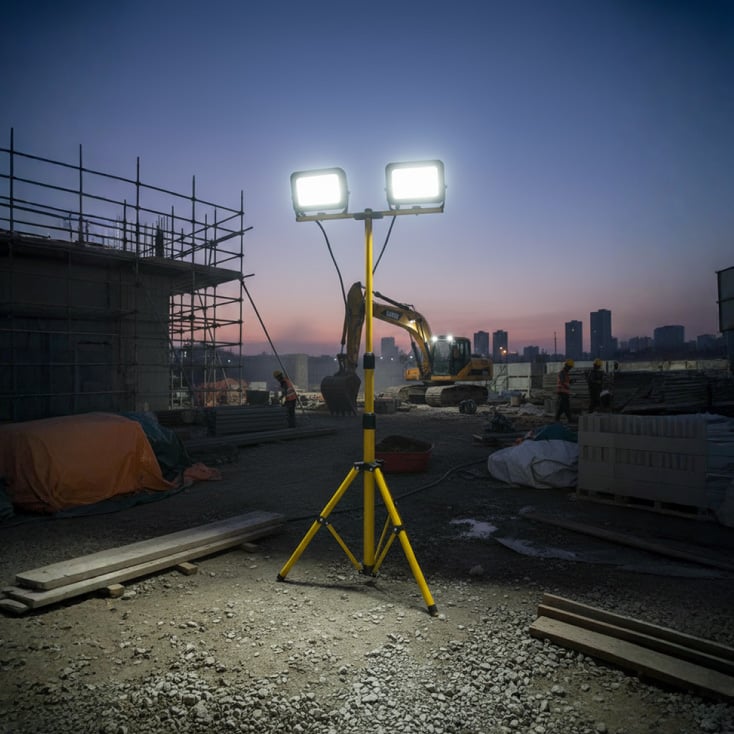 Prenosni LED reflektori na stalku 2x50W - Led reflektori