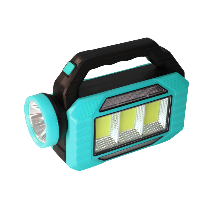 Punjiva LED Lampa XPE plus 3 COB, 6 Režima sa Plavo Crvenim Treptanjem, Power Bank, Plava - Led lampe na baterije