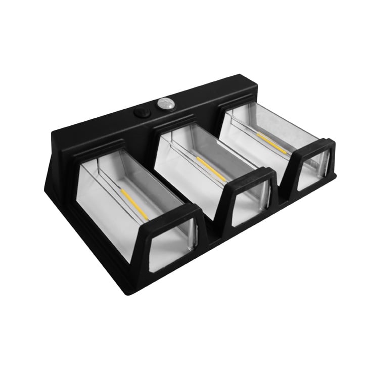 Solarna LED lampa sa senzorom pokreta 2W 3x filament topla bela - Led spoljna rasveta