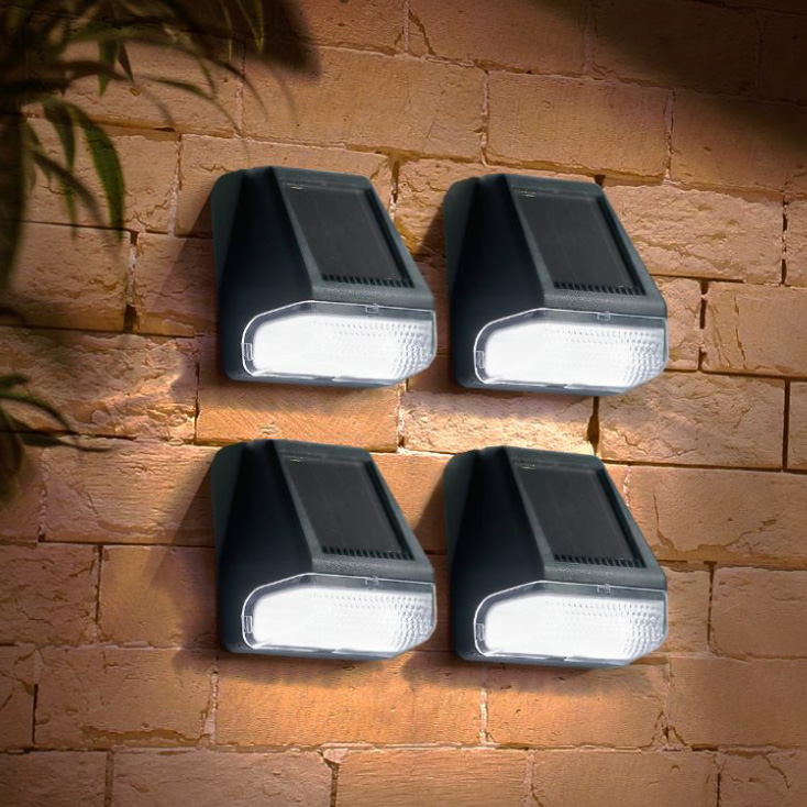 Solarna LED zidna lampa Modee ML-WS120, set 4 komada, dnevna 6500K, IP44 - Led spoljna rasveta