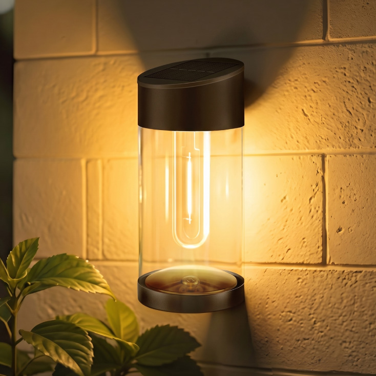 Solarna LED zidna lampa cilindrična Modee ML-WS135, filament 60 lm - Led spoljna rasveta