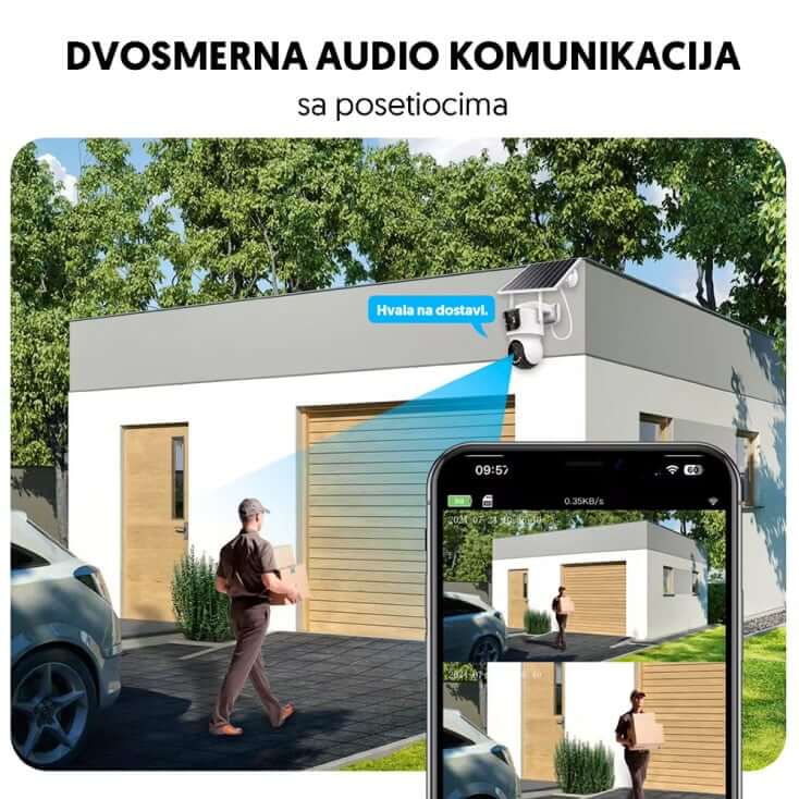 Solarna Wi-Fi Kamera 4MP Dual Lens – WFIP-4094S - WiFi kamere za video nadzor
