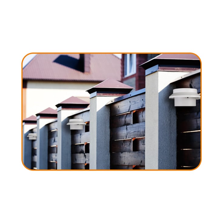 Solarna lampa za oluk i ogradu 3 LED topla bela HOME - Led spoljna rasveta