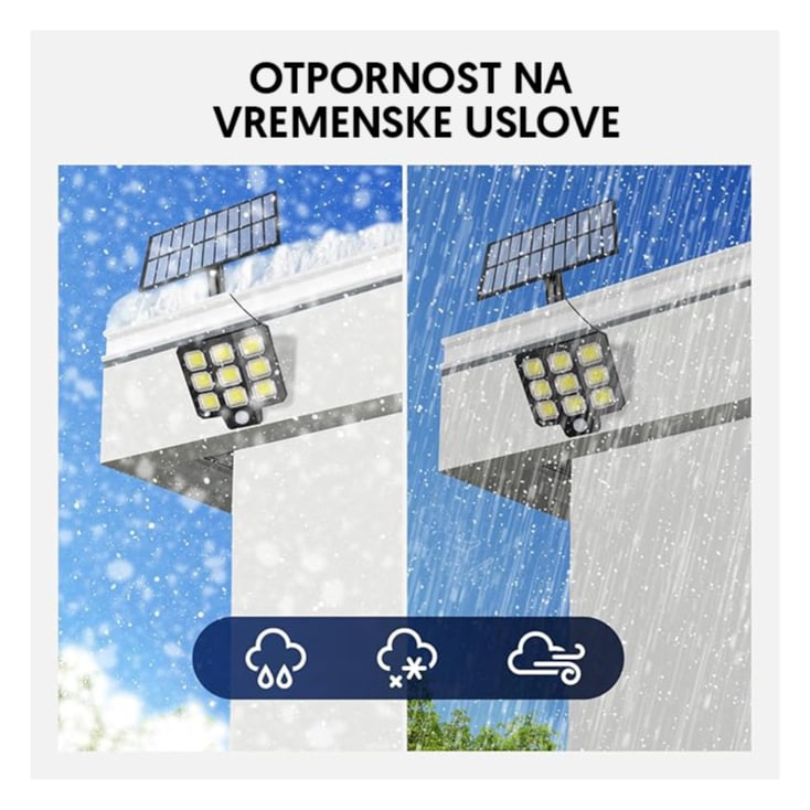 Solarni LED reflektor 30W 350lm sa PIR senzorom podesiv nagib - Led spoljna rasveta