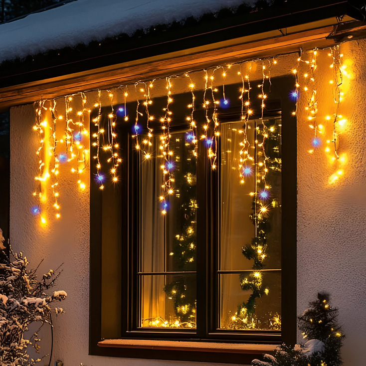 Svetleći niz sa 300 toplo belih LED dioda 5m - Dekorativna rasveta