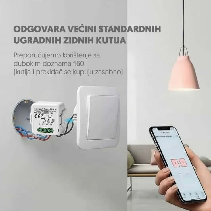 Wi-Fi Smart Prekidač Modul 1x10A | Pametna Kuća - Ostala oprema