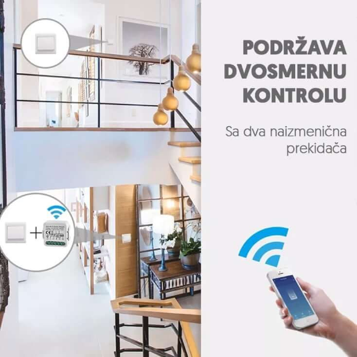 Wi-Fi Smart Prekidač Modul 2x5A | Pametna Kuća - Ostala oprema